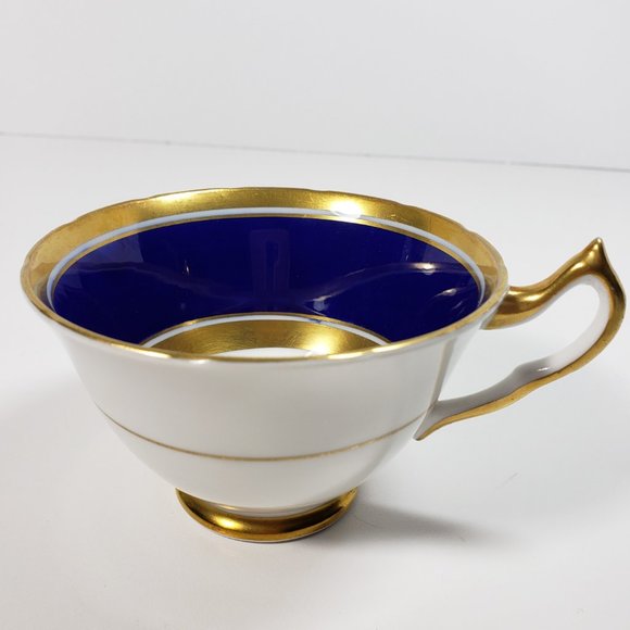 Vintage Collingwoods  English Teacup Cobalt Gold - Picture 3 of 11